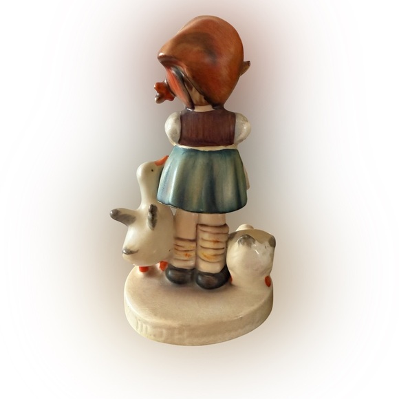 Vintage Hummel Goebel Figurine “Be Patient” Girl with Geese – 1948 W. Germany - Picture 3 of 7